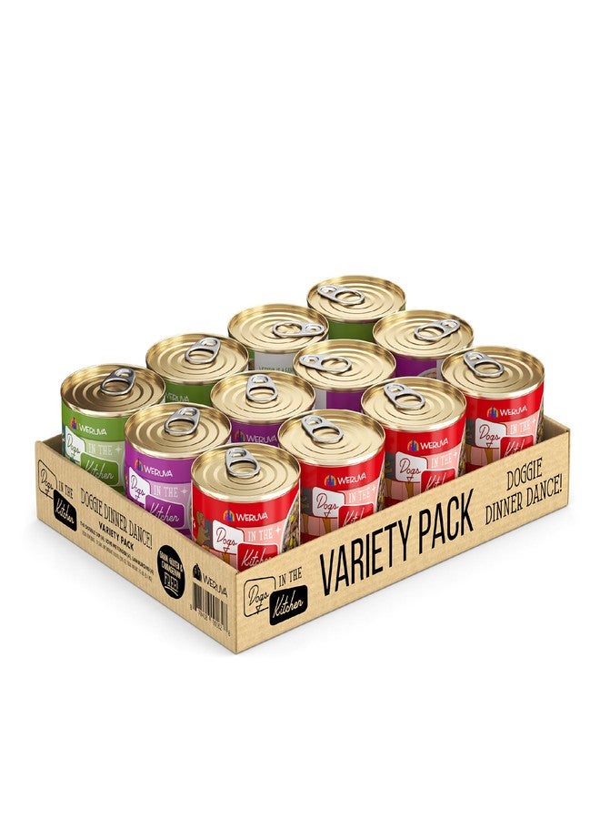 Weruva Dogs in The Kitchen, Variety Pack, Doggie Dinner Dance!, Wet Dog Food, 10oz Cans (Pack of 12) - Image 1